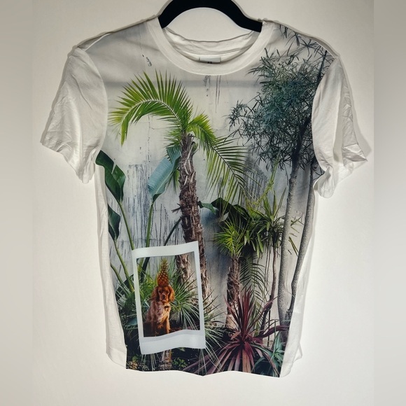 Paul Smith graphic dog California tshirt sz XS bold colorful designer - Picture 1 of 9